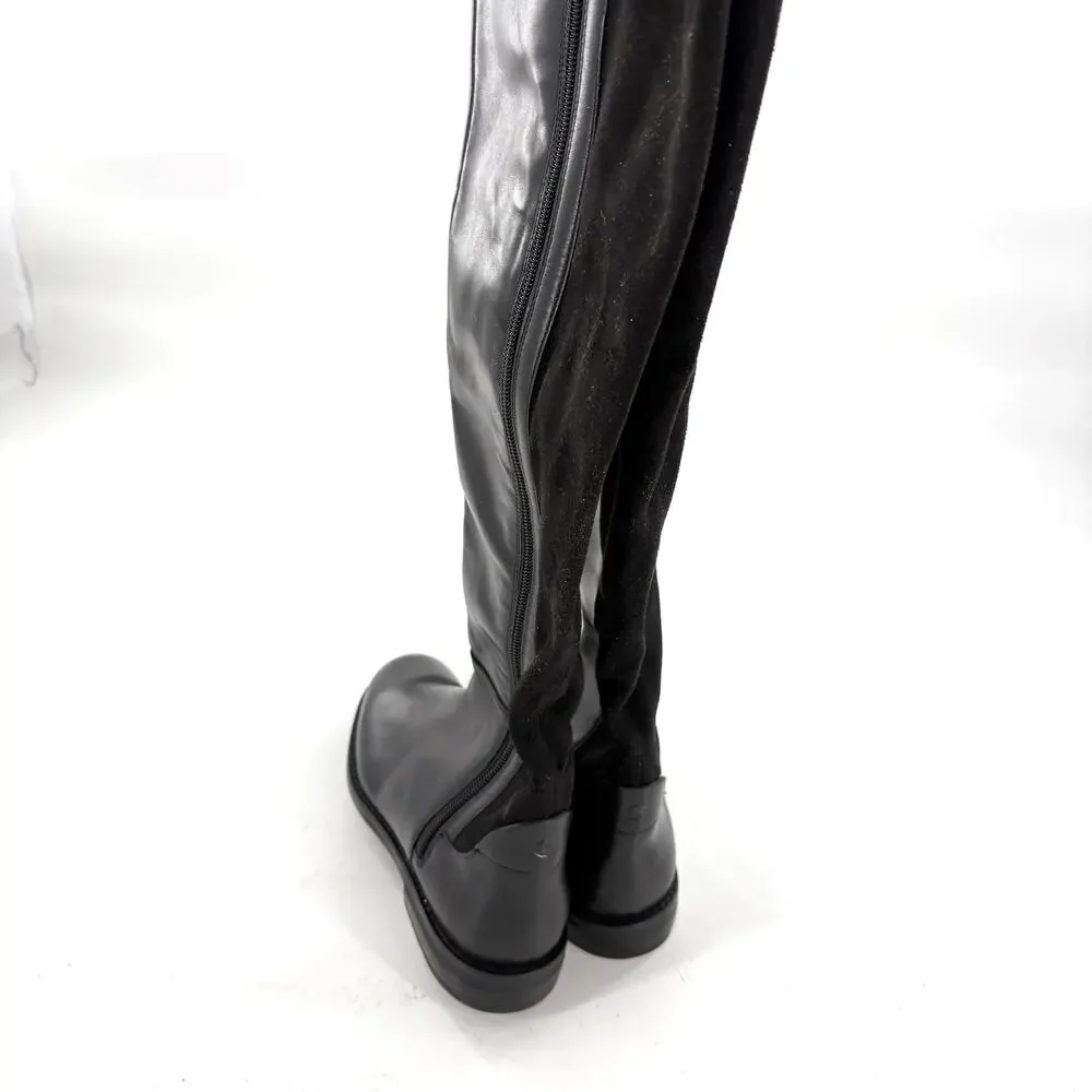 Cole Haan Isabelle Over the Knee Boots 7 Black NWOT Tall Riding Academia Capsule